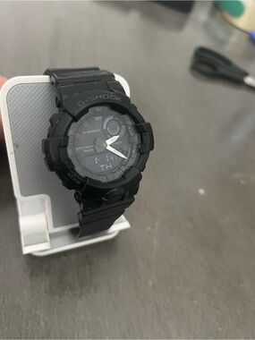 Casio G-Shock GBA-800 Bluetooth Analog/Digital 200m Black Resin Watch Acc. Sensr